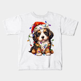 Christmas Puppy Kids T-Shirt